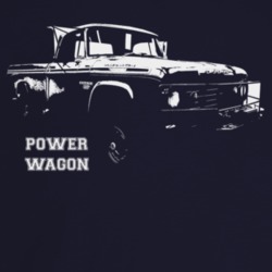 1967 Power Wagon Three Quarter Angle View With Model Name Dark Color T