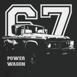 1967 Power Wagon Three Quarter Angle View With Year And Model Name Dar