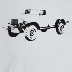 1968 Power Wagon Three Quarter Angle View Light Color T Shirt