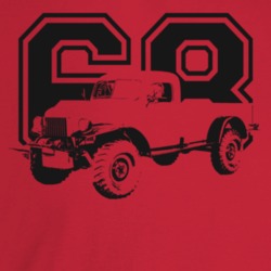 1968 Power Wagon Three Quarter Angle View With Year Light Color T Shir