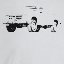 1969 Power Wagon Three Quarter Angle View Light Color T Shirt