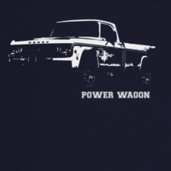 1969 Power Wagon Three Quarter Angle View With Model Name Dark Color T