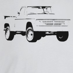 1970 Power Wagon Three Quarter Angle View Light Color T Shirt
