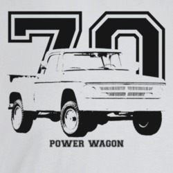 1970 Power Wagon Three Quarter Angle View With Year And Model Name Lig