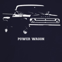 1970 Power Wagon Three Quarter Angle View With Model Name Dark Color T