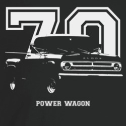 1970 Power Wagon Three Quarter Angle View With Year And Model Name Dar