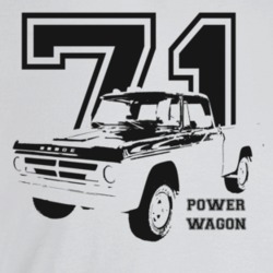 1971 Power Wagon Three Quarter Angle View With Year And Model Name Lig