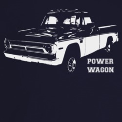 1971 Power Wagon Three Quarter Angle View With Model Name Dark Color T