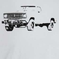 1972 Power Wagon Three Quarter Angle View Light Color T Shirt