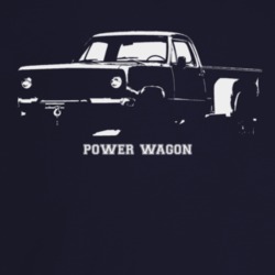 1972 Power Wagon Three Quarter Angle View With Model Name Dark Color T