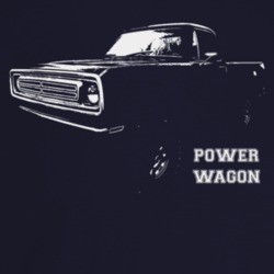 1973 Power Wagon Three Quarter Angle View With Model Name Dark Color T