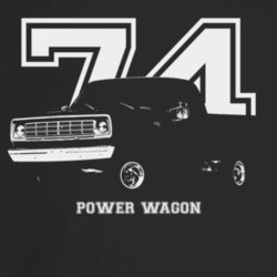 1974 Power Wagon Three Quarter Angle View With Year And Model Name Dar