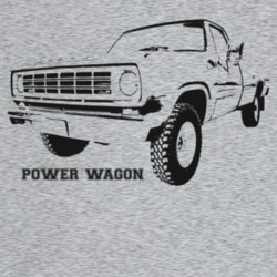 1976 Power Wagon Three Quarter Angle View With Model Name Light Color 