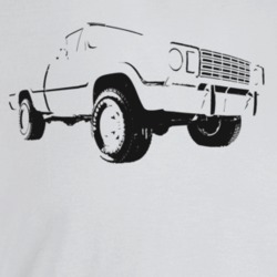 1978 Power Wagon Three Quarter Angle View Light Color T Shirt