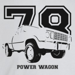 1978 Power Wagon Three Quarter Angle View With Year And Model Name Lig