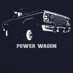 1978 Power Wagon Three Quarter Angle View With Model Name Dark Color T