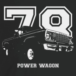1978 Power Wagon Three Quarter Angle View With Year And Model Name Dar
