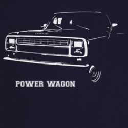 1979 Power Wagon Three Quarter Angle View With Model Name Dark Color T