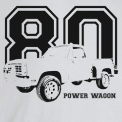 1980 Power Wagon Three Quarter Angle View With Year And Model Name Lig