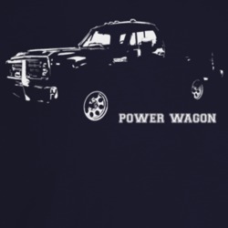 1980 Power Wagon Three Quarter Angle View With Model Name Dark Color T