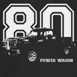 1980 Power Wagon Three Quarter Angle View With Year And Model Name Dar