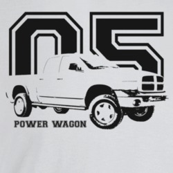 2005 Power Wagon Three Quarter Angle View With Year And Model Name Lig