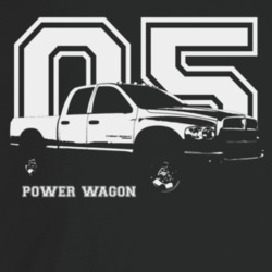 2005 Power Wagon Three Quarter Angle View With Year And Model Name Dar