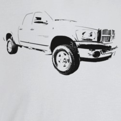 2006 Power Wagon Three Quarter Angle View Light Color T Shirt
