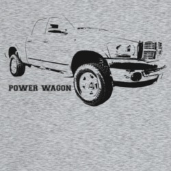 2006 Power Wagon Three Quarter Angle View With Model Name Light Color 
