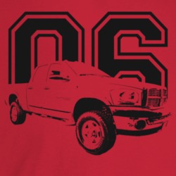 2006 Power Wagon Three Quarter Angle View With Year Light Color T Shir