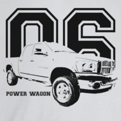 2006 Power Wagon Three Quarter Angle View With Year And Model Name Lig