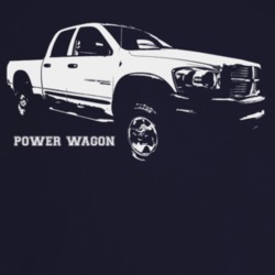 2006 Power Wagon Three Quarter Angle View With Model Name Dark Color T