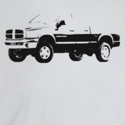 2007 Power Wagon Three Quarter Angle View Light Color T Shirt