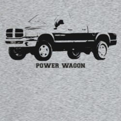 2007 Power Wagon Three Quarter Angle View With Model Name Light Color 