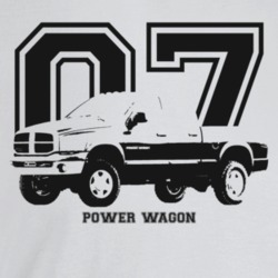 2007 Power Wagon Three Quarter Angle View With Year And Model Name Lig