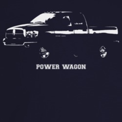 2007 Power Wagon Three Quarter Angle View With Model Name Dark Color T