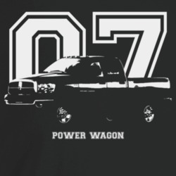 2007 Power Wagon Three Quarter Angle View With Year And Model Name dar