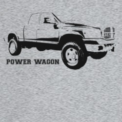 2008 Power Wagon Three Quarter Angle View With Model Name Light Color 