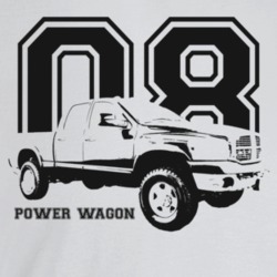 2008 Power Wagon Three Quarter Angle View With Year And Model Name Lig