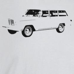 1963 Wagoneer Three Quarter Angle View Light Color T Shirt