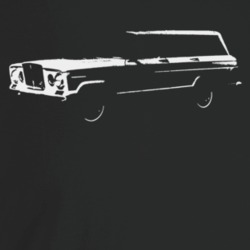 1963 Wagoneer Three Quarter Angle View Dark Color T Shirt