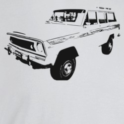 1964 Wagoneer Three Quarter Angle View Light Color T Shirt