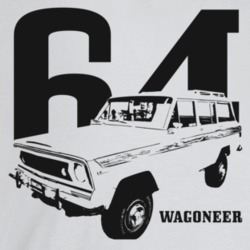 1964 Wagoneer Three Quarter Angle View With Year And Model Name Light 