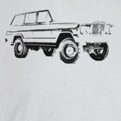 1965 Wagoneer Three Quarter Angle View Light Color T Shirt