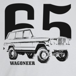 1965 Wagoneer Three Quarter Angle View With Year And Model Name Light 