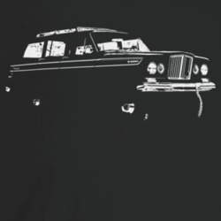 1965 Wagoneer Three Quarter Angle View Dark Color T Shirt