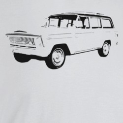 1966 Wagoneer Three Quarter Angle View Light Color T Shirt