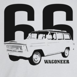 1966 Wagoneer Three Quarter Angle View With Year And Model Name Light 