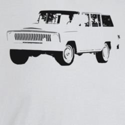 1968 Wagoneer Three Quarter Angle View Light Color T Shirt