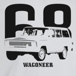 1968 Wagoneer Three Quarter Angle View With Year And Model Name Light 